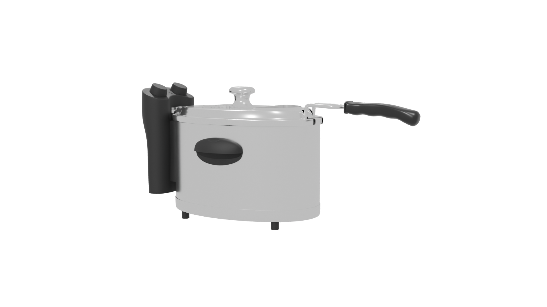 Stylish Electric Cooking Pot Model - Professional 3D Model Render 6
