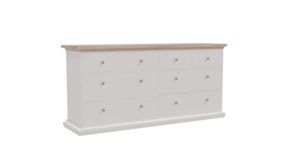 Modern Wooden Dresser 3D Model - Professional 3D Model Render 10