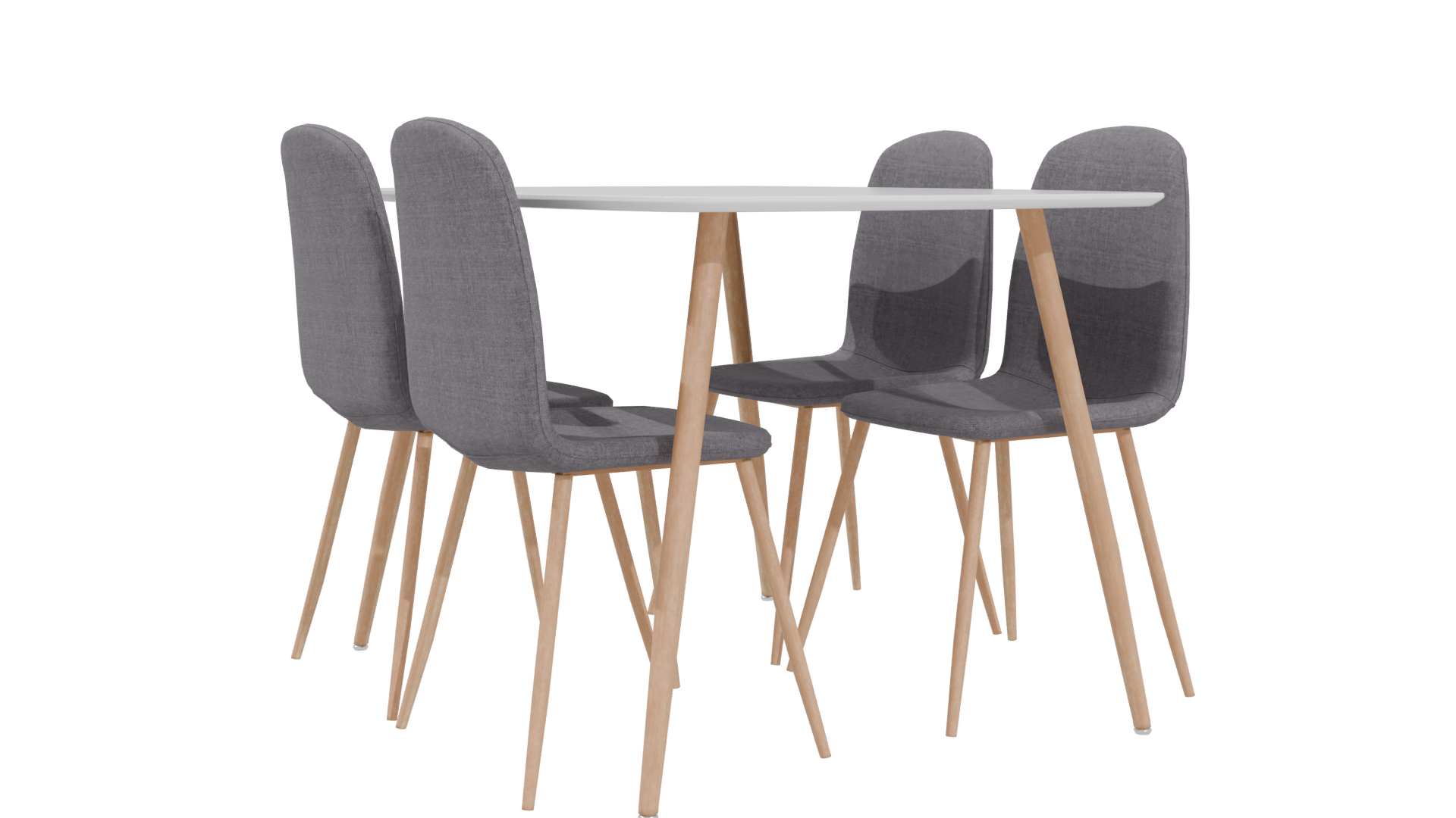 Modern Dining Table 3D Model - Professional 3D Model Render 4
