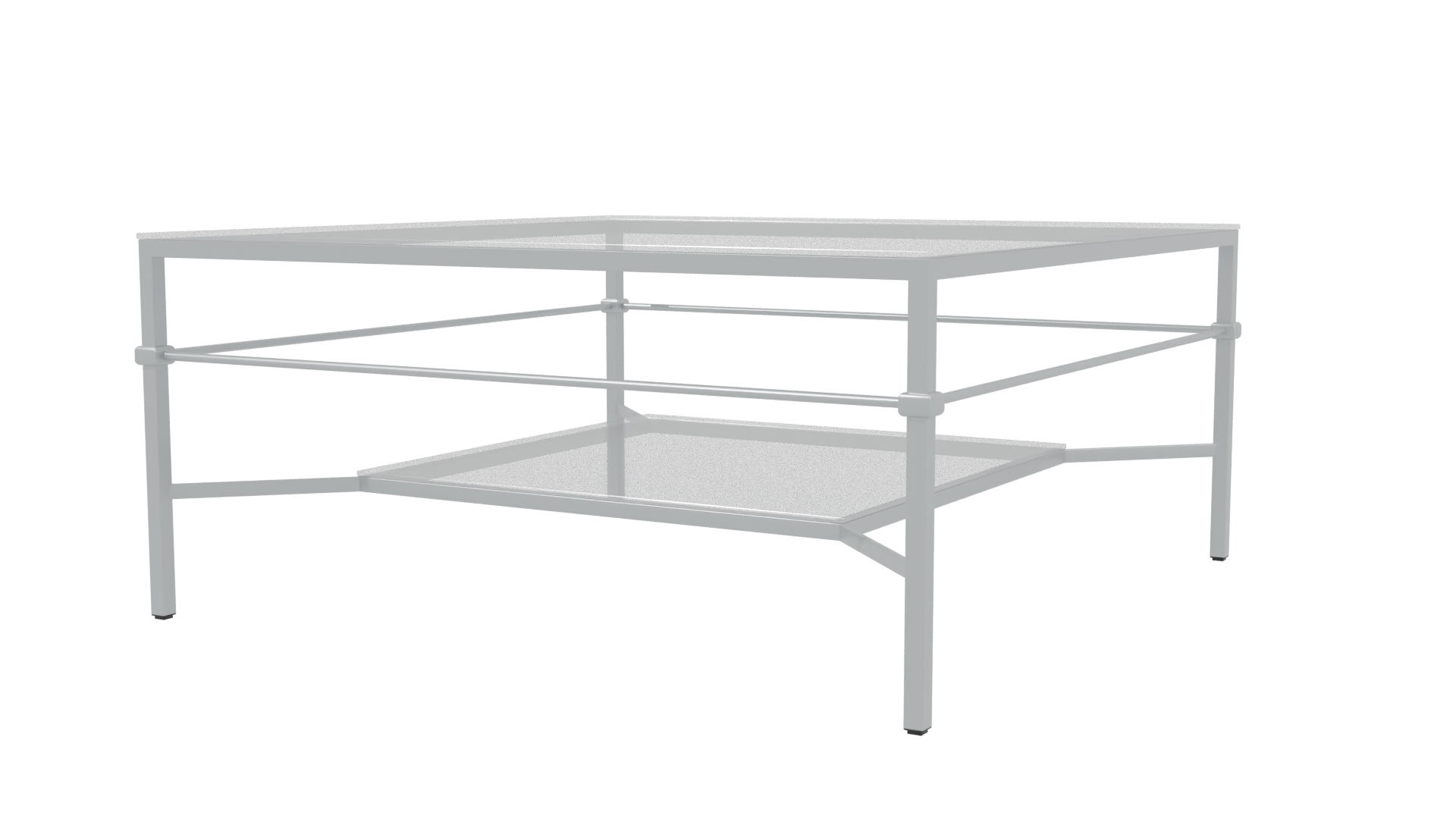 Modern Glass Coffee Table 3D - Professional 3D Model Render 3