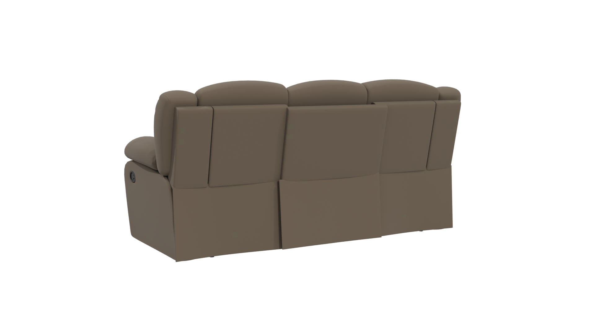 Stylish 3D Reclining Sofa Model - Professional 3D Model Render 4