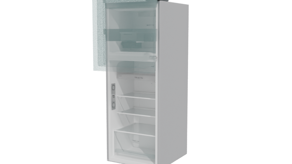 Sleek Stainless Steel Refrigerator 3D Model - Professional 3D Model Render 12