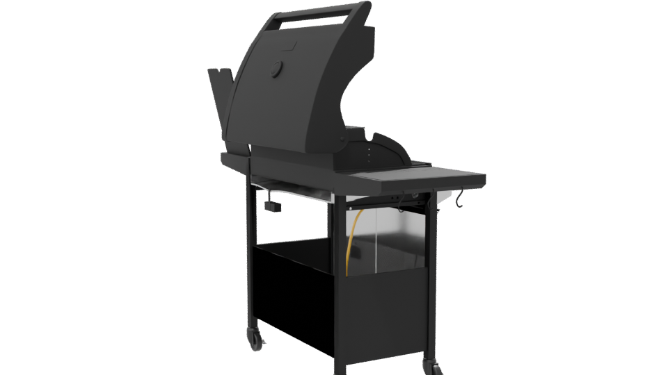 Stylish Outdoor Gas Grill 3D - Professional 3D Model Render 7