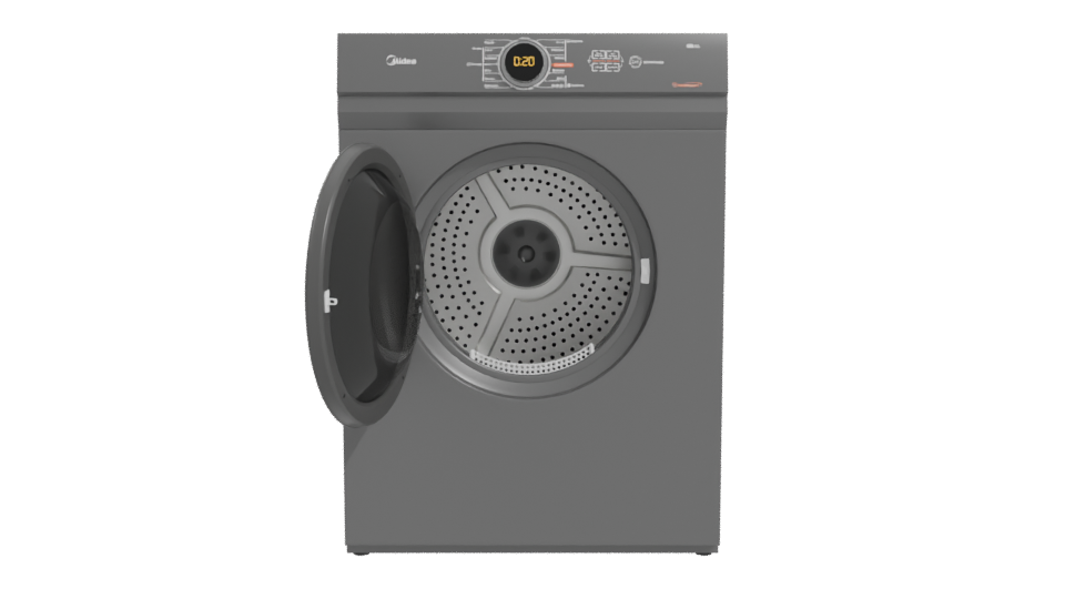 Modern Household Dryer 3D Model - Professional 3D Model Render 11