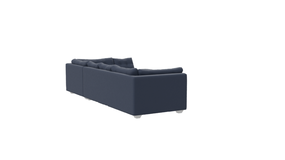 Stylish L-Shaped Sofa Model - Professional 3D Model Render 7