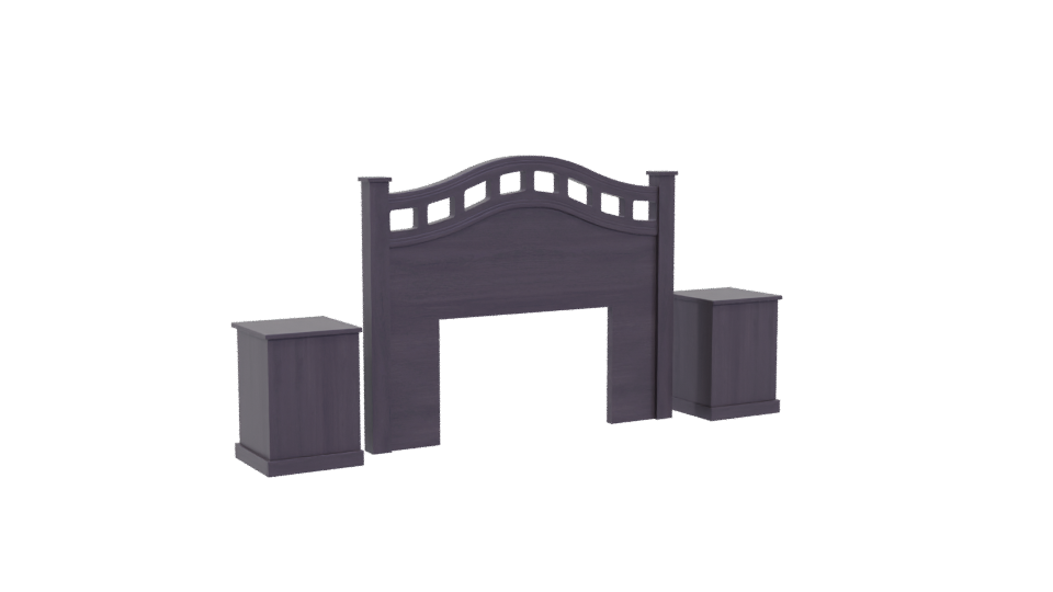 Elegant Bedroom Furniture Set 3D - Professional 3D Model Render 4