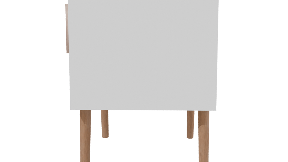 Stylish Nightstand 3D Model - Professional 3D Model Render 2