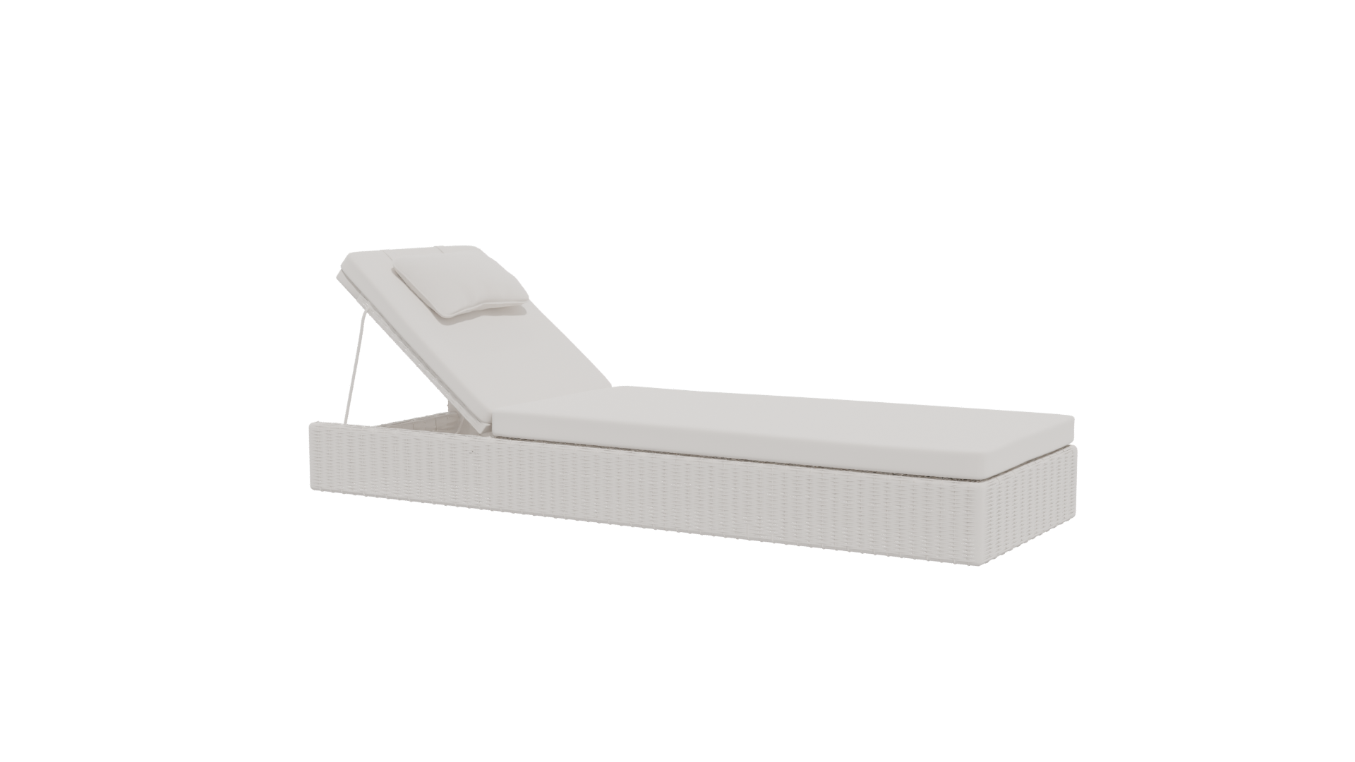 Stylish Outdoor Lounge Bed 3D - Professional 3D Model Render 4