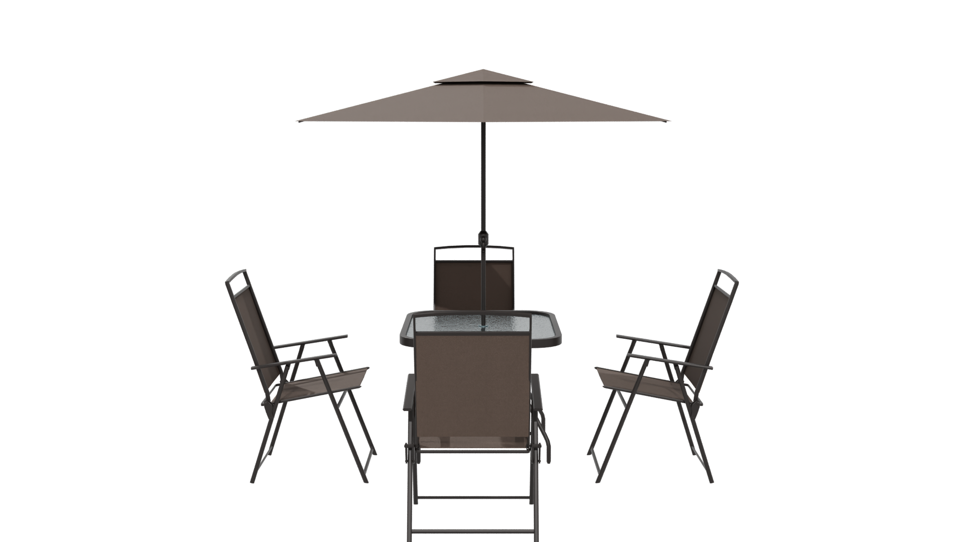 Elegant Outdoor Dining Set 3D Model - Professional 3D Model Render 5