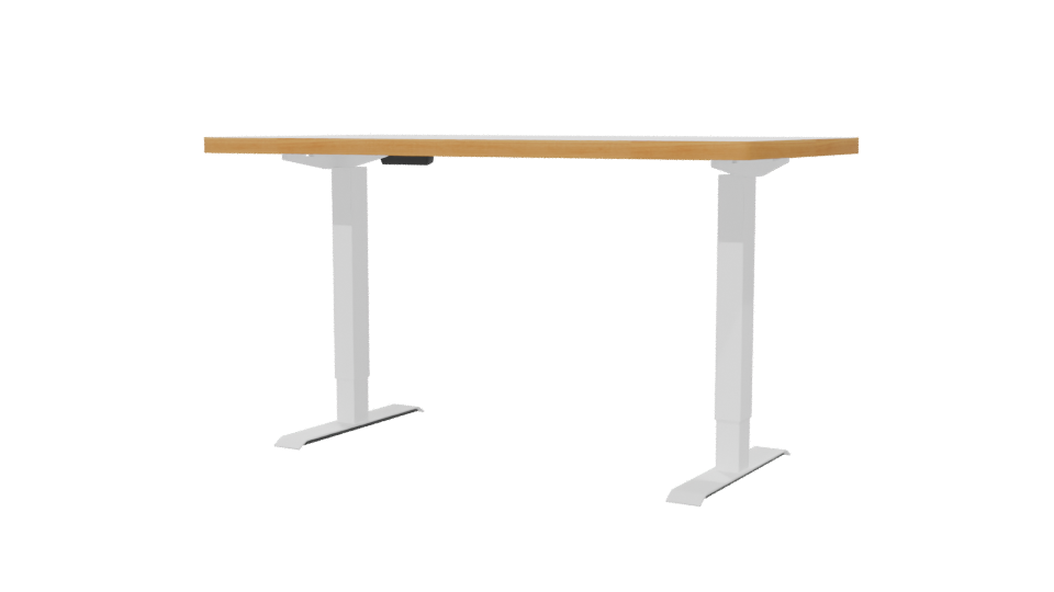 Elegant Minimalist Office Desk 3D Model - Professional 3D Model Render 6