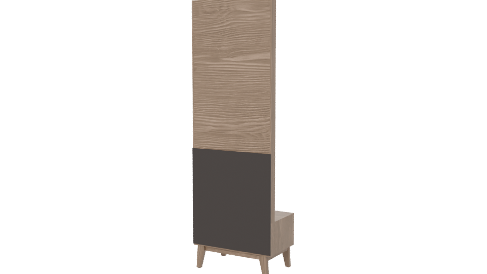 Stylish Wooden Mirror Cabinet 3D - Professional 3D Model Render 6