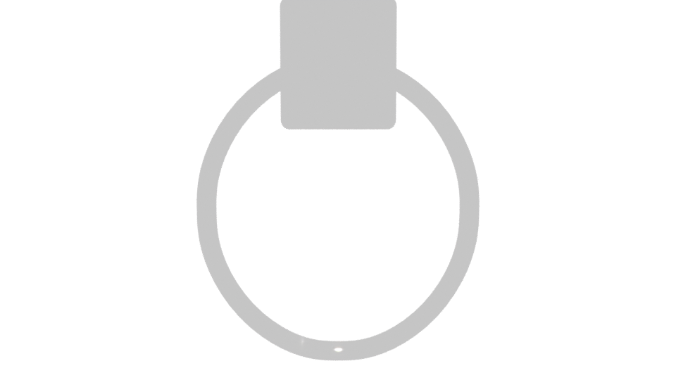 Stylish Bathroom Towel Ring 3D - Professional 3D Model Render 5