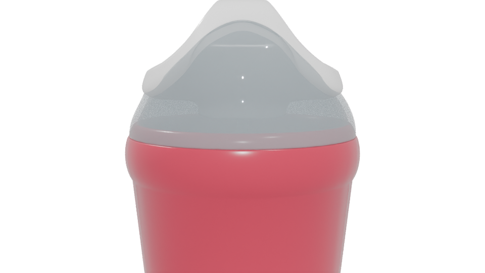 Stylish Plastic Drink Container 3D - Professional 3D Model Render 5