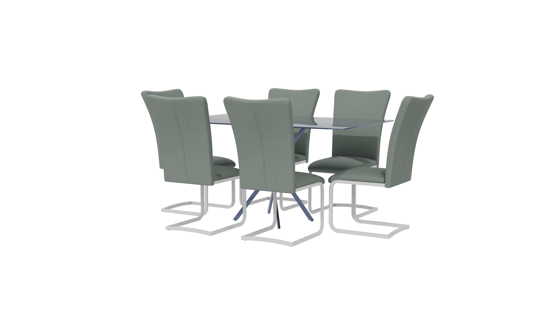 Rectangular Dining Table 3D Model - Professional 3D Model Render 6