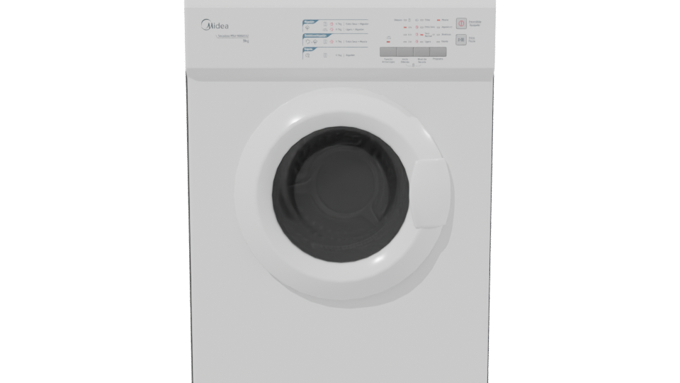 Sleek Modern Plastic Trash Bin 3D Model - Professional 3D Model Render 2