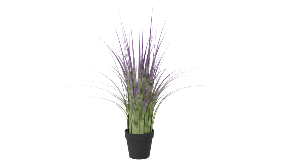 Stylized Potted Grass Plant 3D - Professional 3D Model Render 7