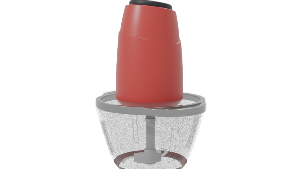 Compact Electric Food Chopper 3D Model - Professional 3D Model Render 7