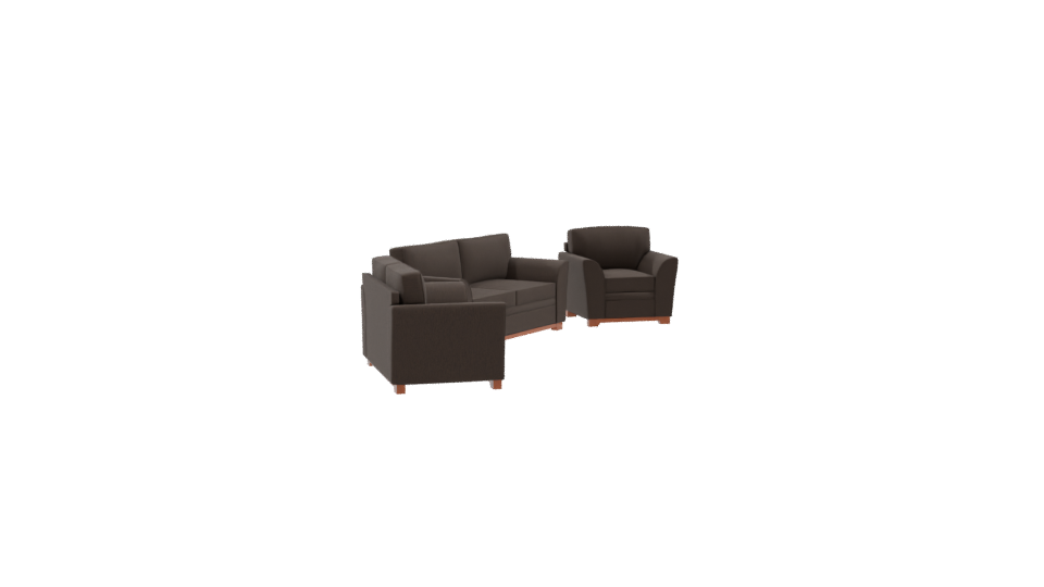 Elegant Sofa Set 3D Model - Professional 3D Model Render 9