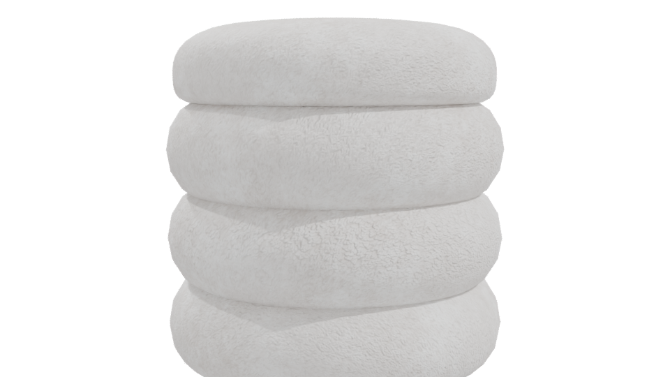 Stylish Stackable Cushion Model - Professional 3D Model Render 10
