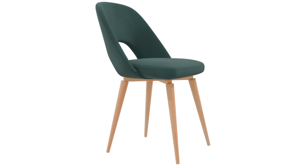 Stylish Modern Dining Chair 3D - Professional 3D Model Render 9