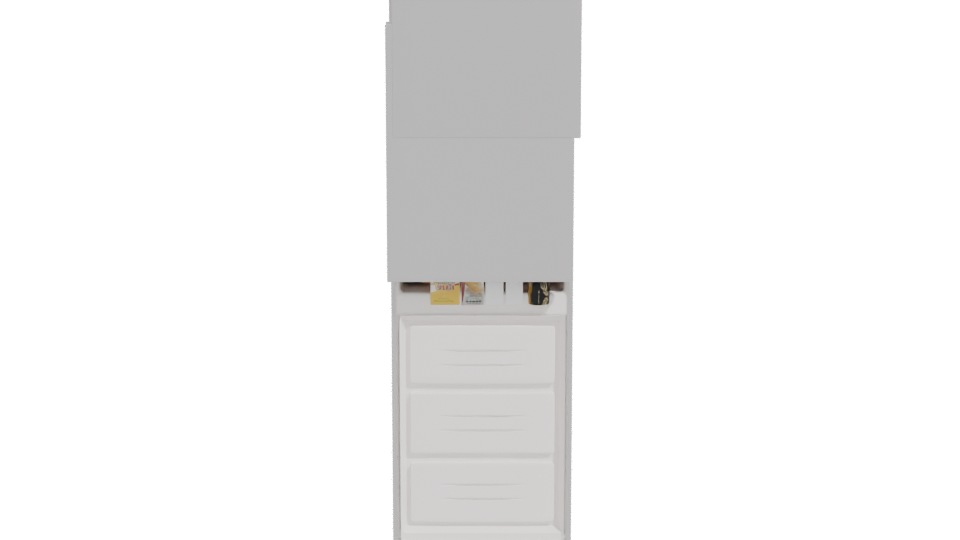 Stylish Stainless Steel Refrigerator 3D Model - Professional 3D Model Render 11