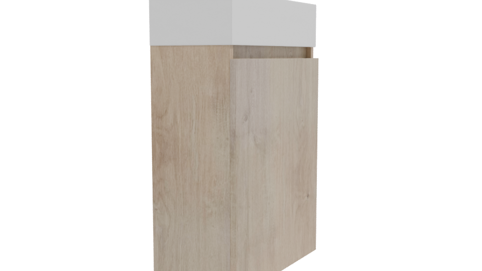 Minimalist Wooden Box Model - Professional 3D Model Render 9