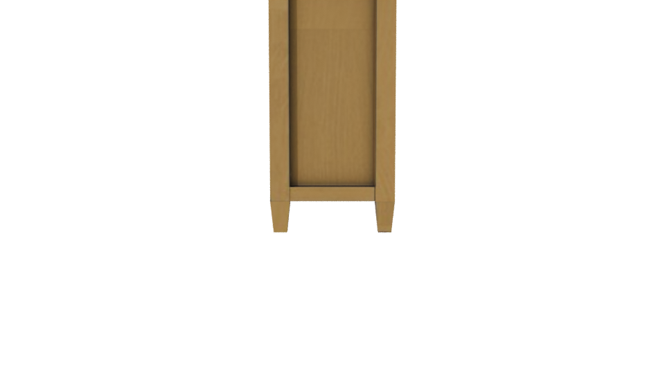 Contemporary Wooden Sideboard Model - Professional 3D Model Render 2
