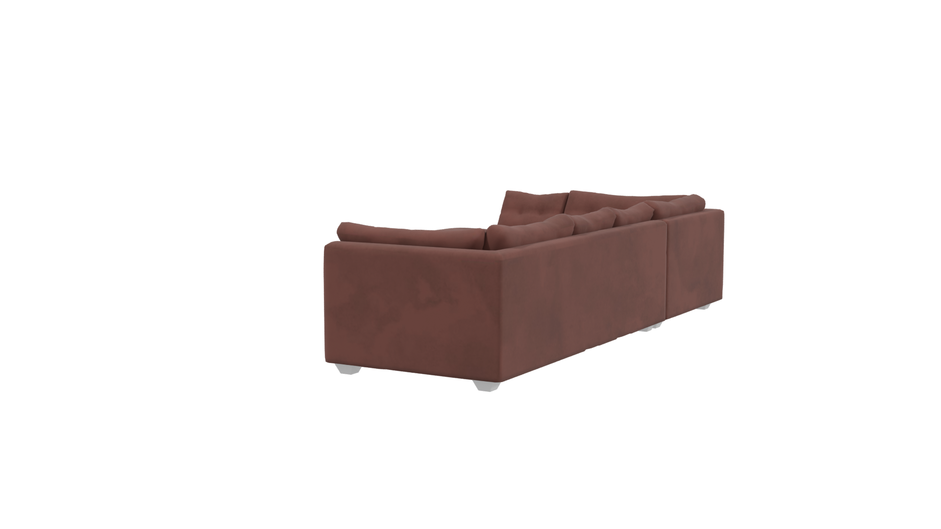 Stylish L-Shaped Sofa 3D - Professional 3D Model Render 3