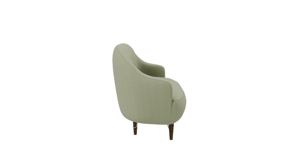 Stylish Green Fabric Sofa Model - Professional 3D Model Render 8