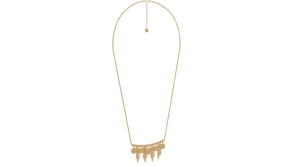 Elegant Gold Pendant Necklace 3D - Professional 3D Model Render 4