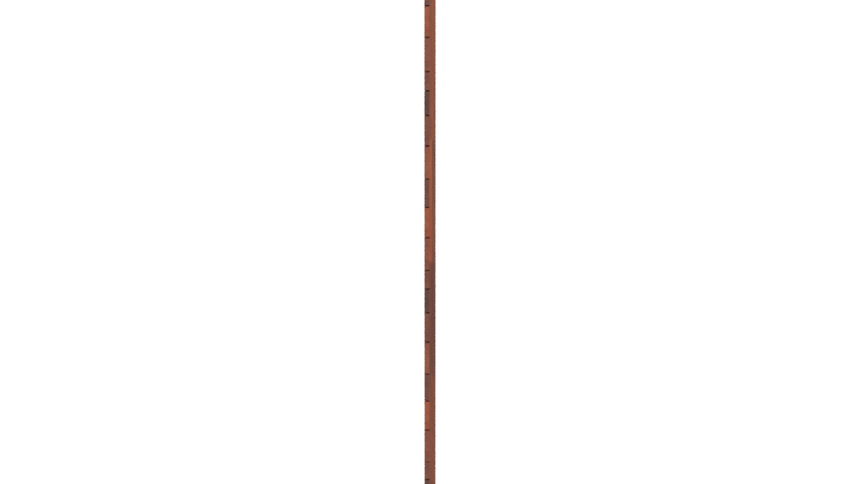 Stylish Wooden Wall Panel 3D - Professional 3D Model Render 2