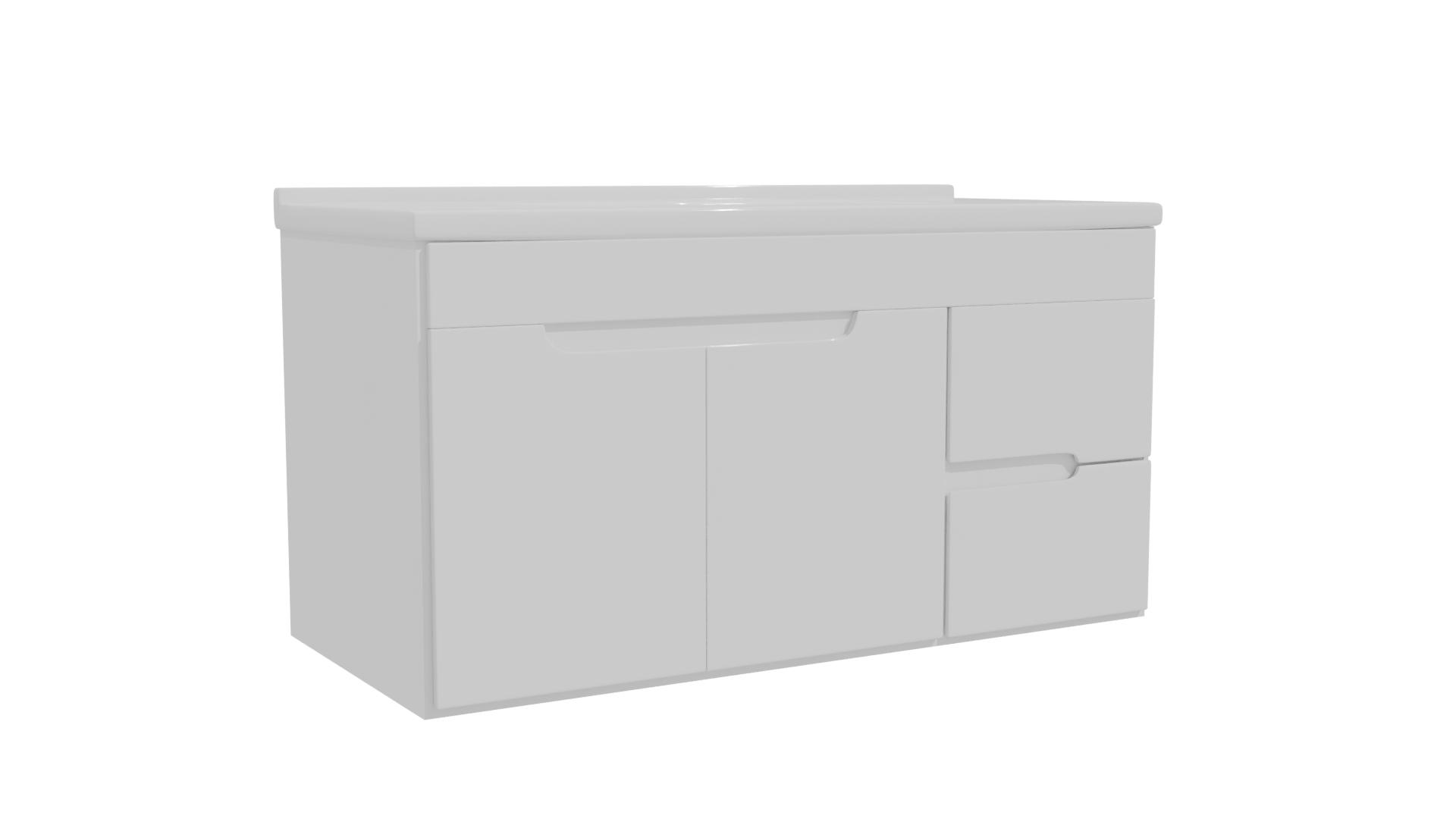 Elegant Modern Bathroom Vanity 3D - Professional 3D Model Render 22