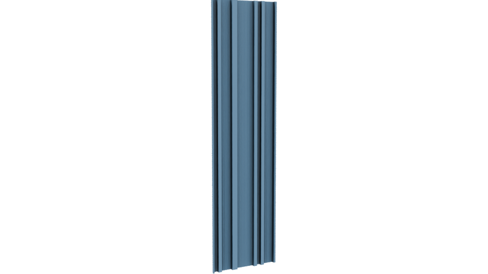 Stylized Blue Vertical Column 3D - Professional 3D Model Render 4