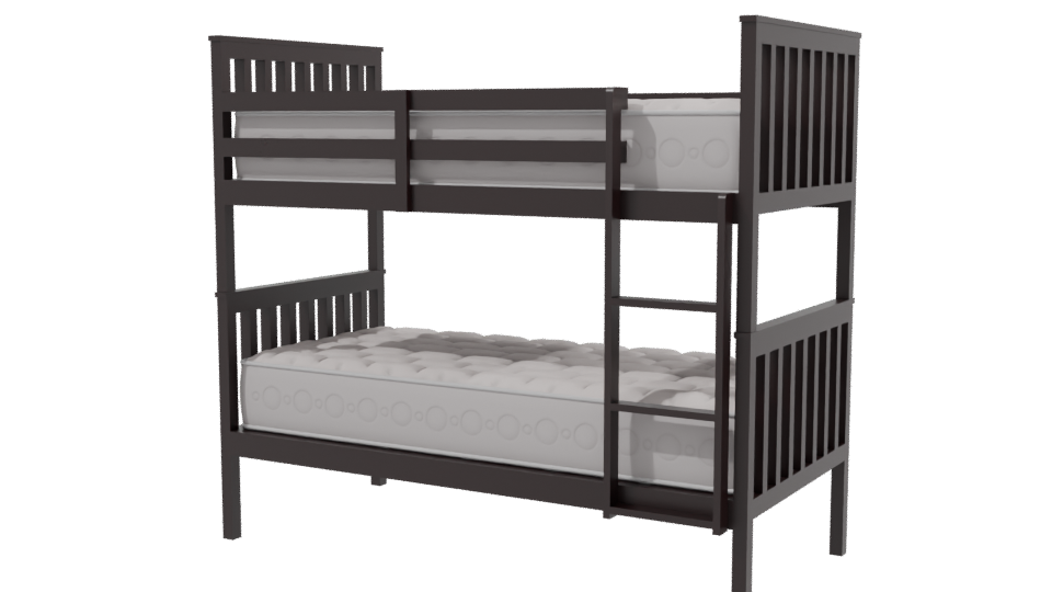 Stylish Baby Crib 3D Model - Professional 3D Model Render 3