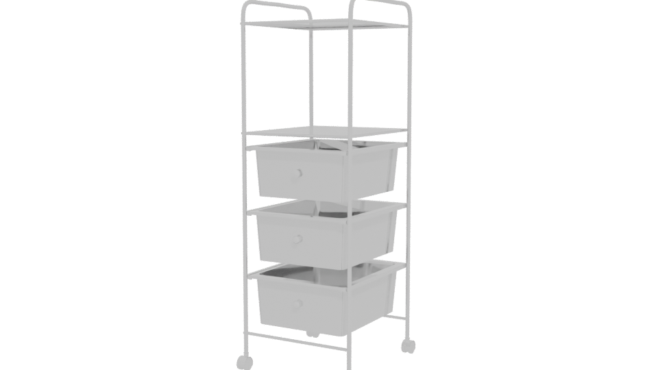 Colorful Storage Shelf Model 3D - Professional 3D Model Render 12