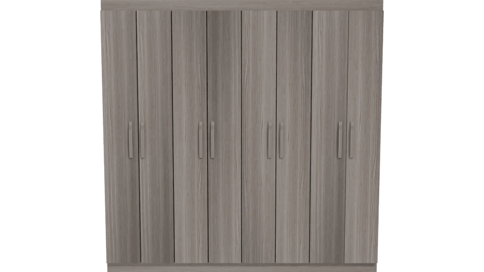 Stylish Wooden Storage Cabinet 3D - Professional 3D Model Render 11