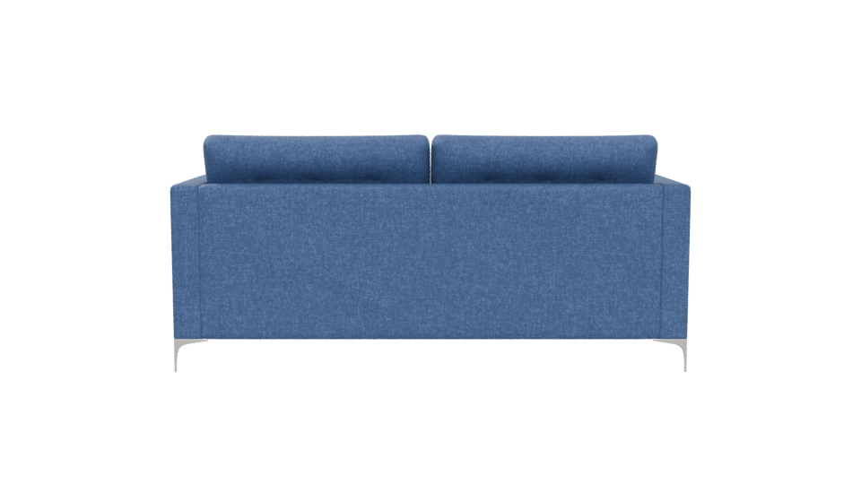 Stylish Blue Fabric Sofa 3D Model - Professional 3D Model Render 5