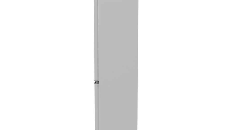 Minimalist Refrigerator 3D Model - Professional 3D Model Render 2