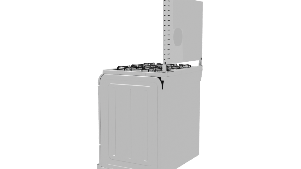 Modern Gas Stove 3D Model - Professional 3D Model Render 3