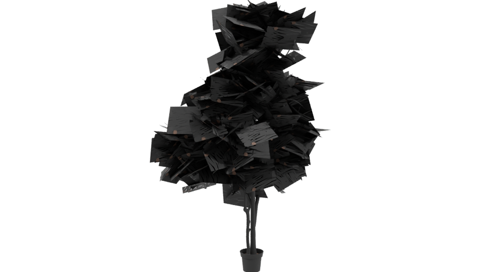 Realistic Potted Plant Model - Professional 3D Model Render 3