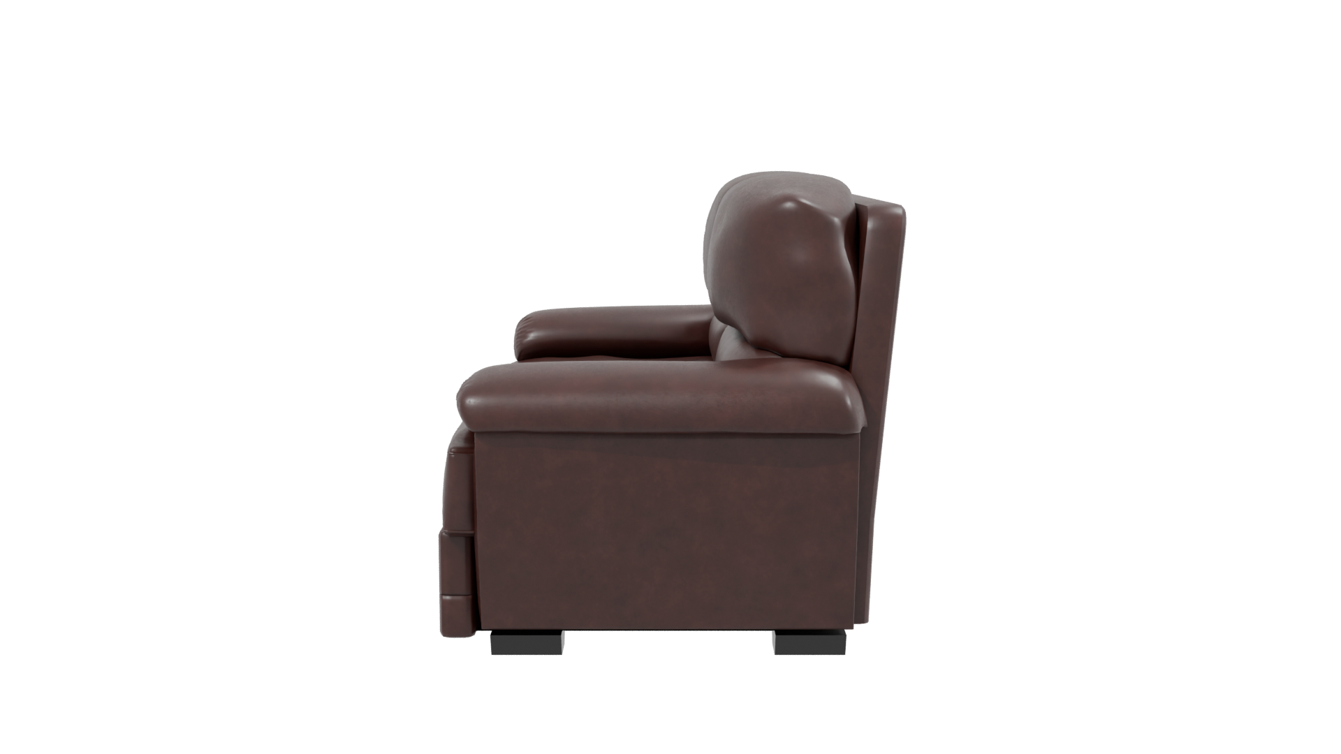 Stylish Leather Sofa 3D Model - Professional 3D Model Render 2