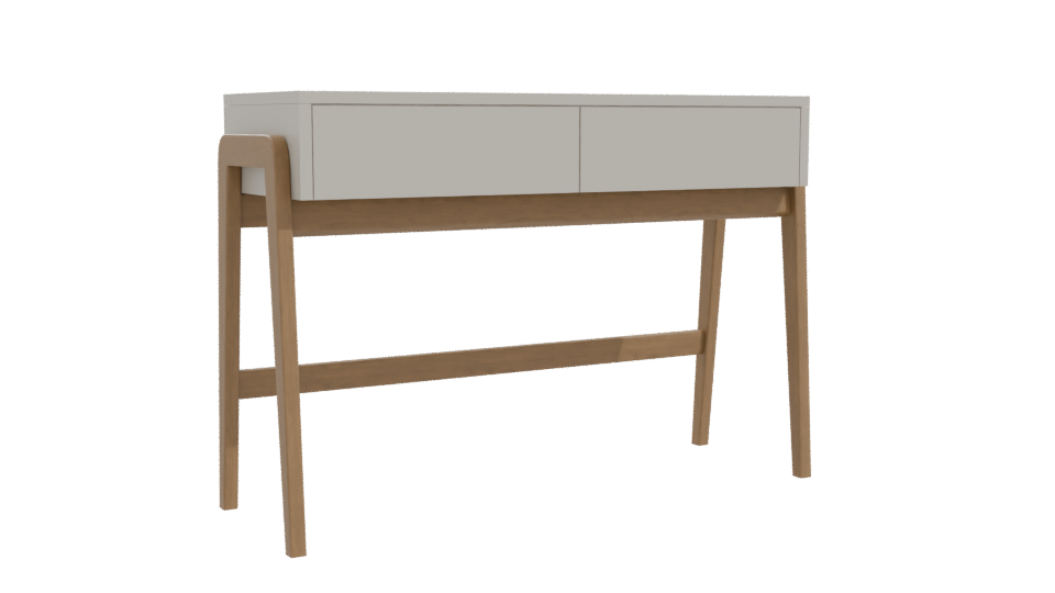 Minimalist Wooden Console Table 3D - Professional 3D Model Render 10