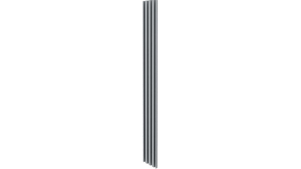 Vertical Slatted Wall Panel Model - Professional 3D Model Render 13