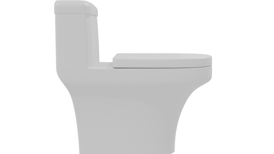 Contemporary Bathroom Toilet Model 3D - Professional 3D Model Render 8