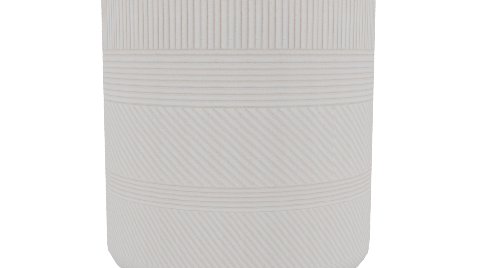 Elegant Minimalist Ceramic Planter 3D Model - Professional 3D Model Render 3