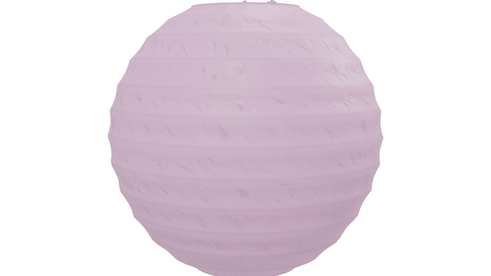 Stylish Pink Paper Lantern Model - Professional 3D Model Render 13