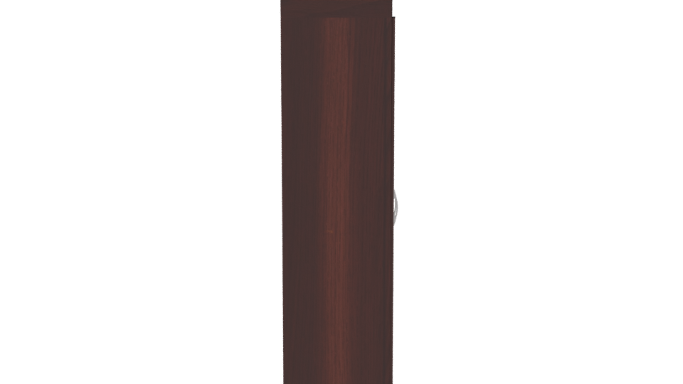 Stylish Wooden Wardrobe Model - Professional 3D Model Render 8