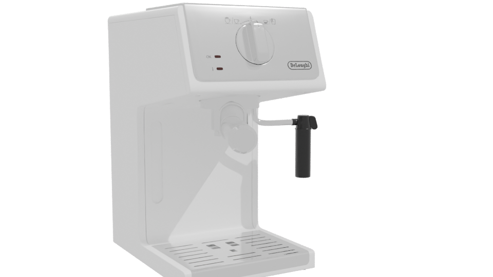 Sleek Espresso Machine Model 3D - Professional 3D Model Render 10