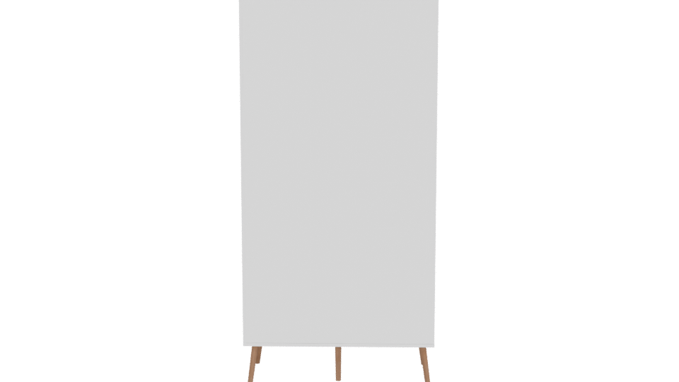 Minimalist Wooden Wardrobe 3D - Professional 3D Model Render 5