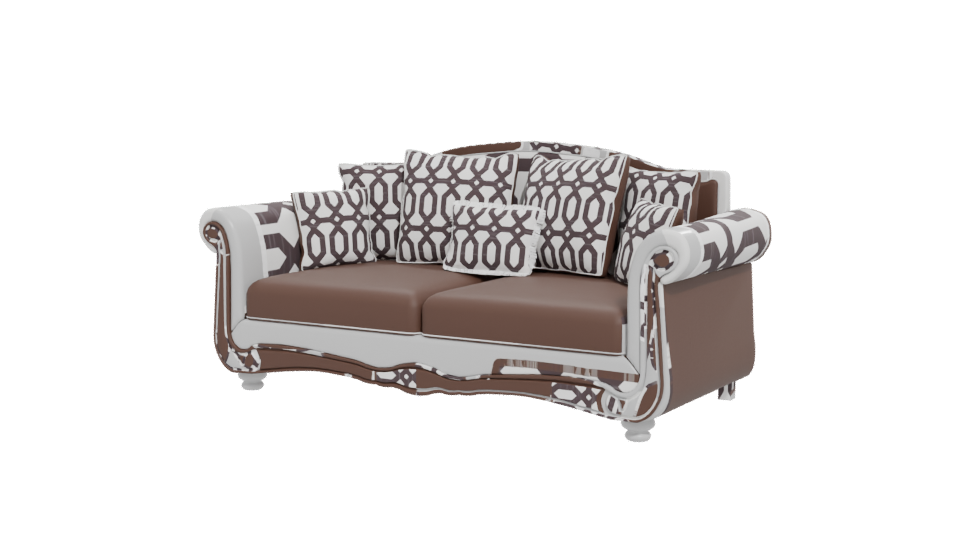 Elegant Vintage Sofa 3D Model - Professional 3D Model Render 12